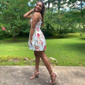 Medium White Floral Dress